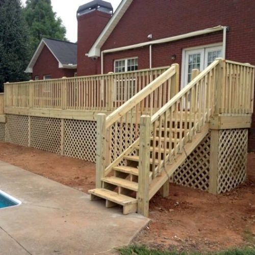 deck and fence installation